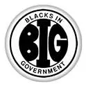 A black and white logo for the big government.